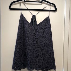 J.Crew Size 12 Grey Lace Cami